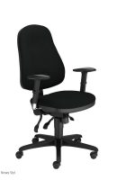 Ergonominė kėdė Offix R15G-3 ts 16 su gobelo aptrauktais atlošu ir sėdyne.