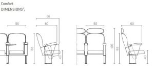 Chair Oscar Comfort dimensions