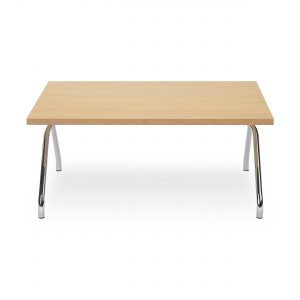 Conect II table with metal legs.